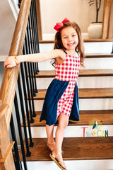 Americana Skirted Romper by Twocan