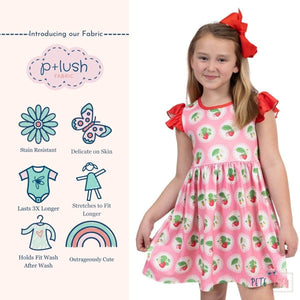 Simply Strawberry Dress by Pete and Lucy