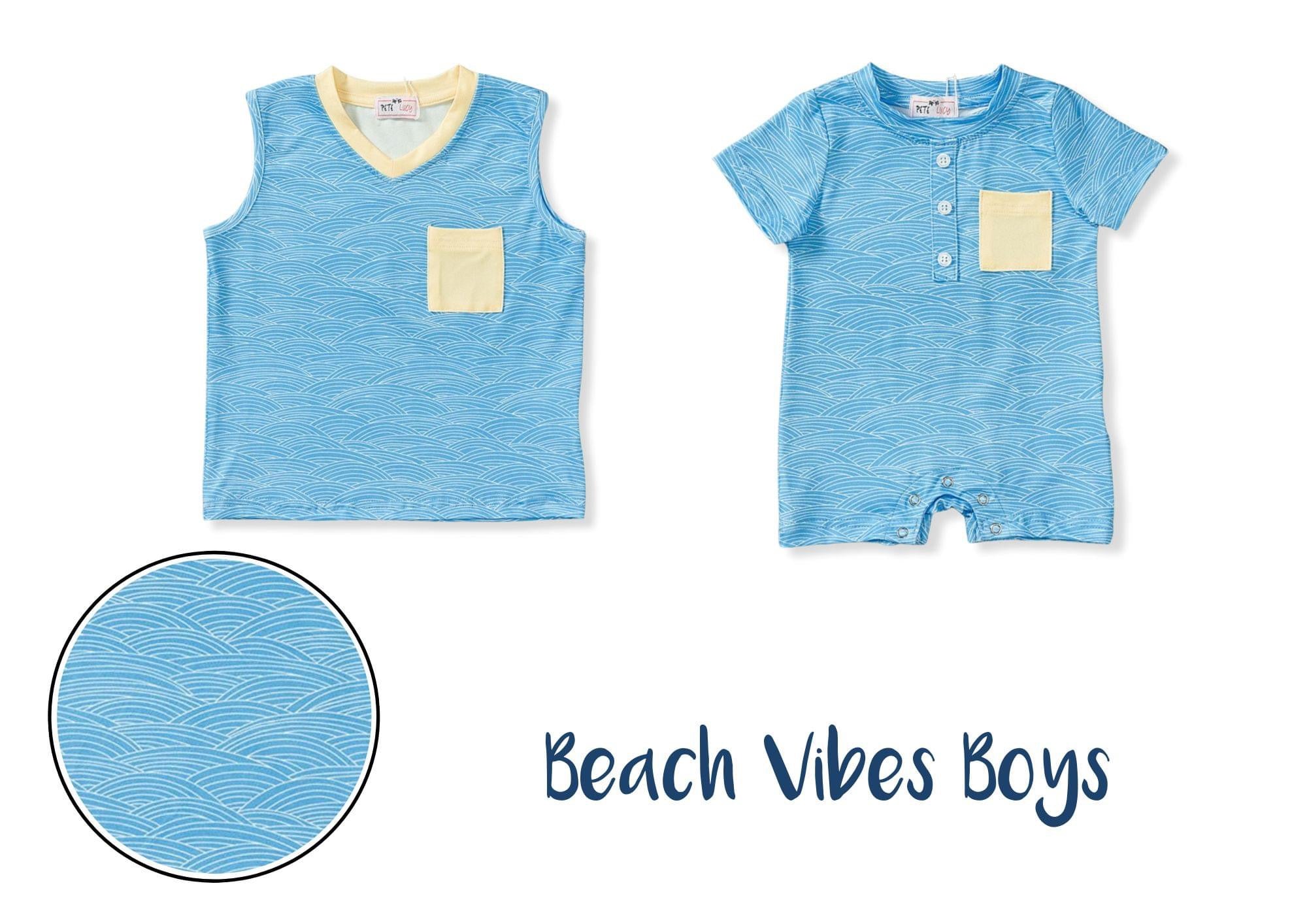 Beach Vibes Baby Romper By Pete and Lucy