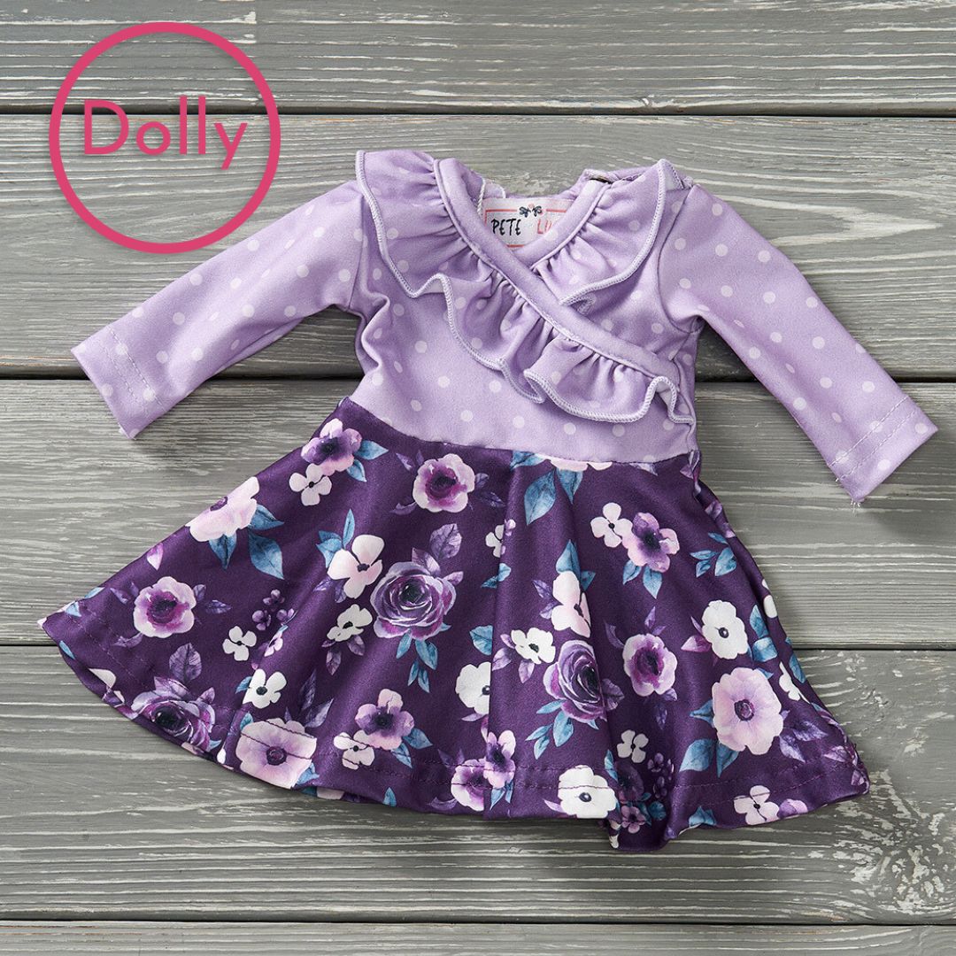 Amethyst Garden Dolly Dress by Pete and Lucy