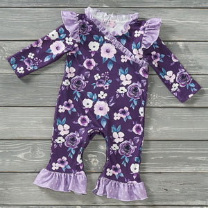 Amethyst Garden Baby Romper by Pete and Lucy