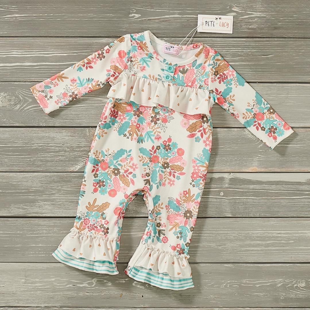 Bunch of Flowers Romper By Pete and Lucy