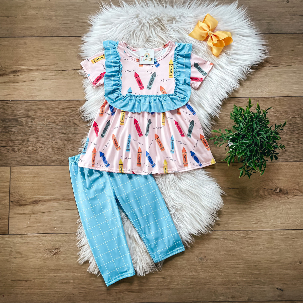 Cute Scribbles Capri Set by Twocan