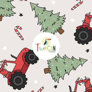 Christmas Tractor Baby Romper by Twocan