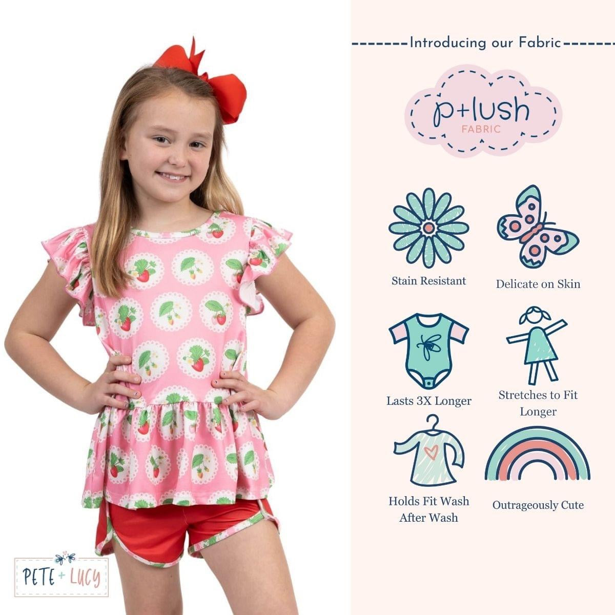 Simply Strawberry Shorts Set by Pete and Lucy