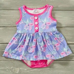 Pretty In Paradise Baby Romper by Pete and Lucy