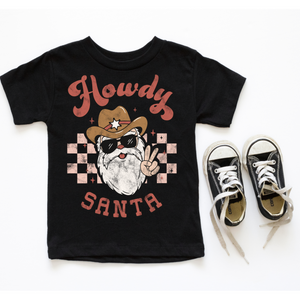 Howdy Santa, Retro Christmas | Kid's Graphic Tee