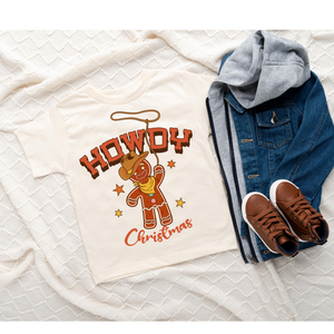 Howdy Christmas Gingerbread Man | Kids Graphic Tee