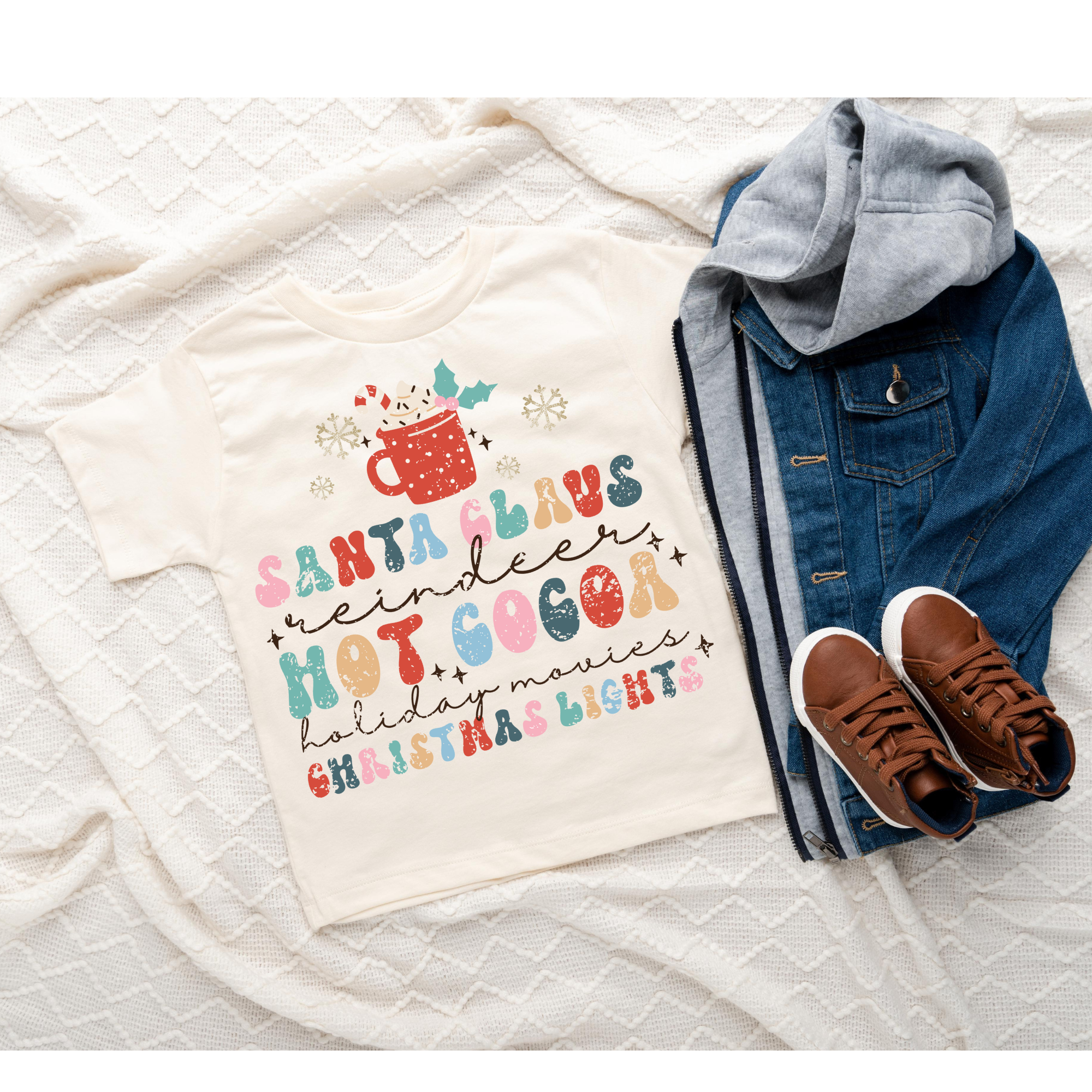 Hot Cocoa, Santa Clause, Movies, Etc. | Kid's Graphic Tee