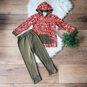Forest Leaves Joggers Set by Twocan
