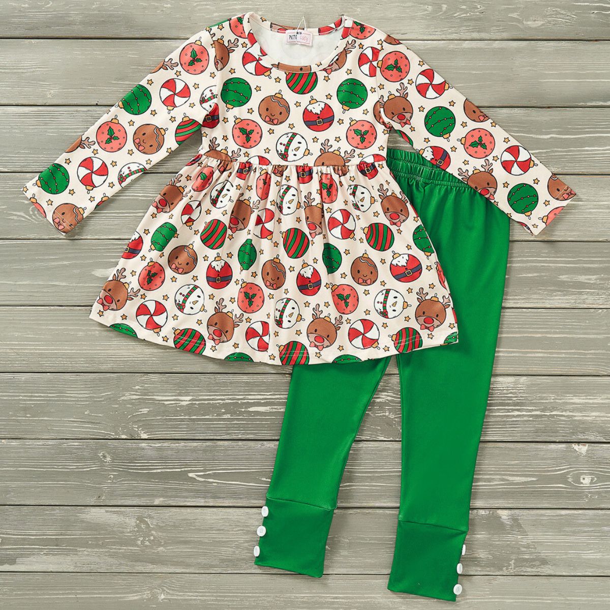 Christmas Ornaments Outfit Set by Pete + Lucy