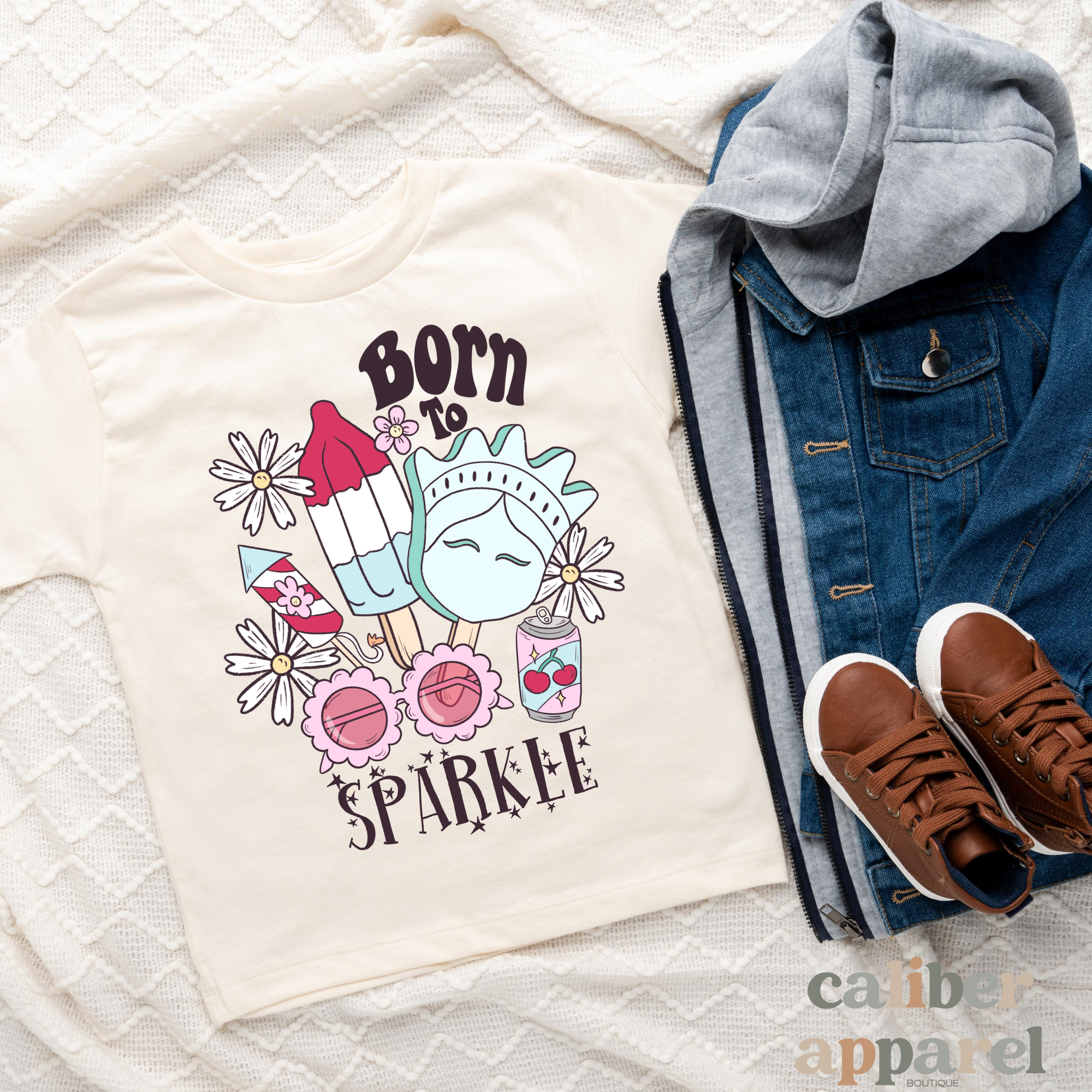 Born to Sparkle | Kids Graphic Tee