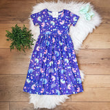 Unicorn Full Length Dress by Wellie Kate