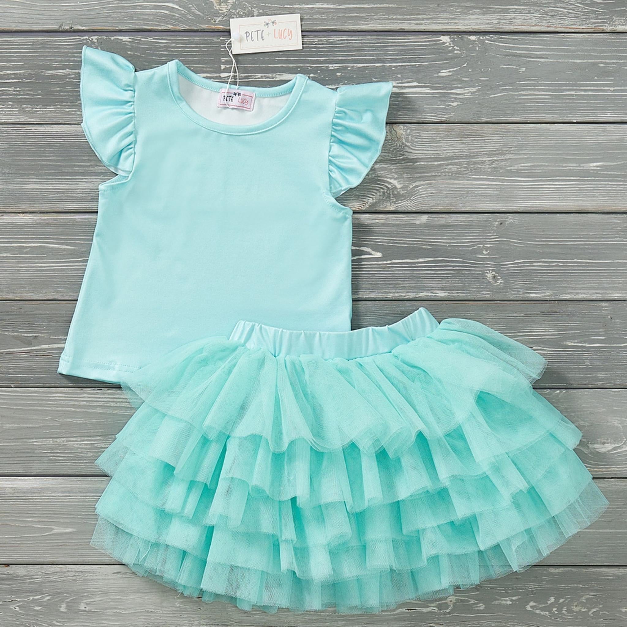 Spectacular Seafoam Tulle Dress by Pete and Lucy