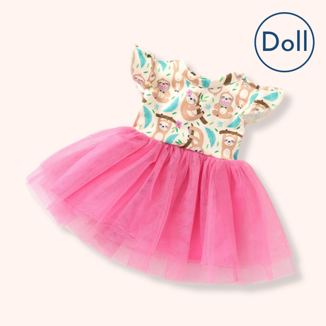 Summer Sloths Doll Dress for 18" Dolls | Pete + Lucy