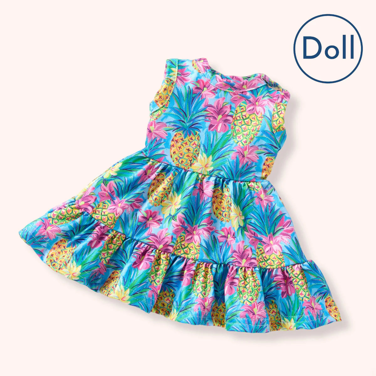 Preppy Pineapples Doll Dress for 18" Dolls | Pete + Lucy