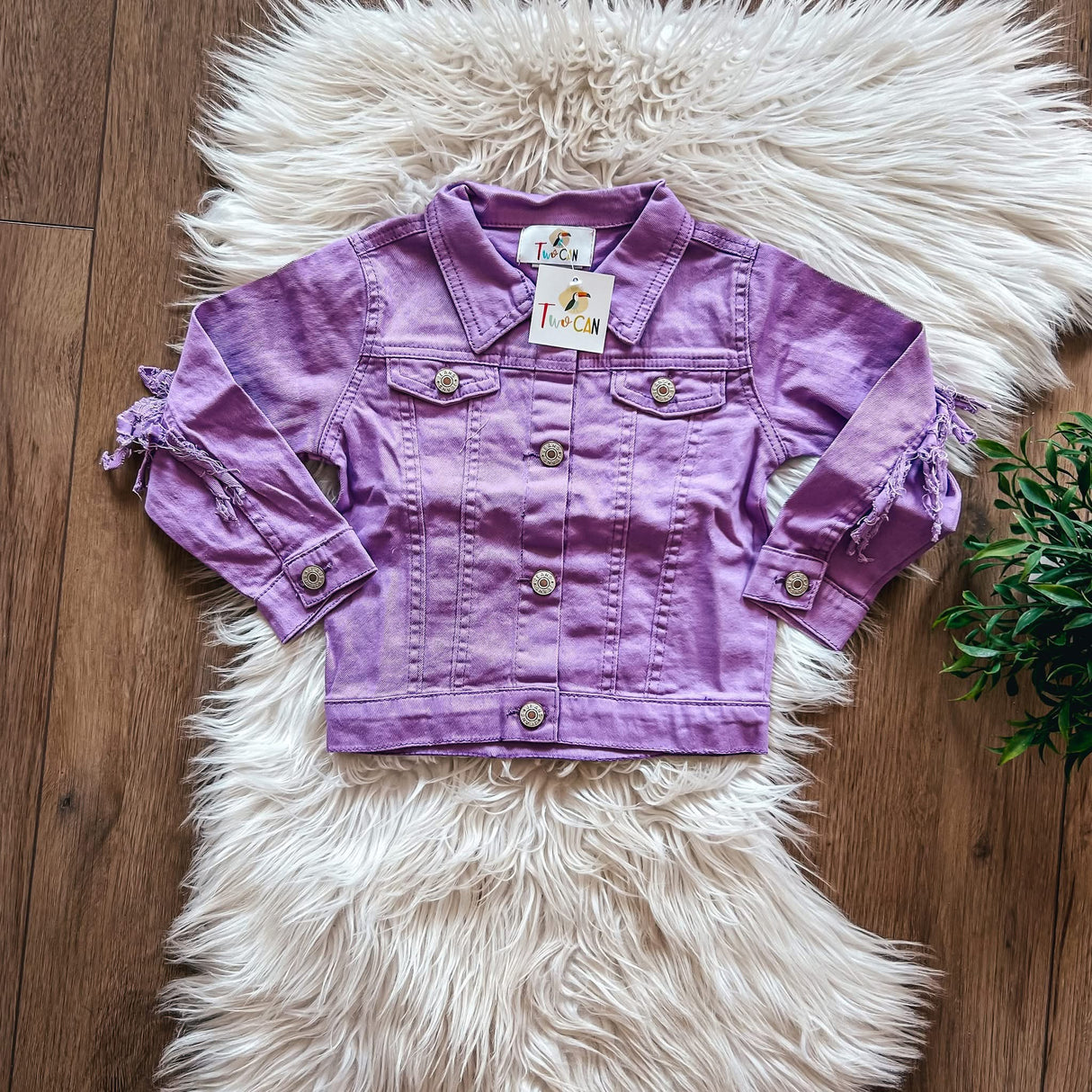 Purple Fringe Jacket | TwoCan