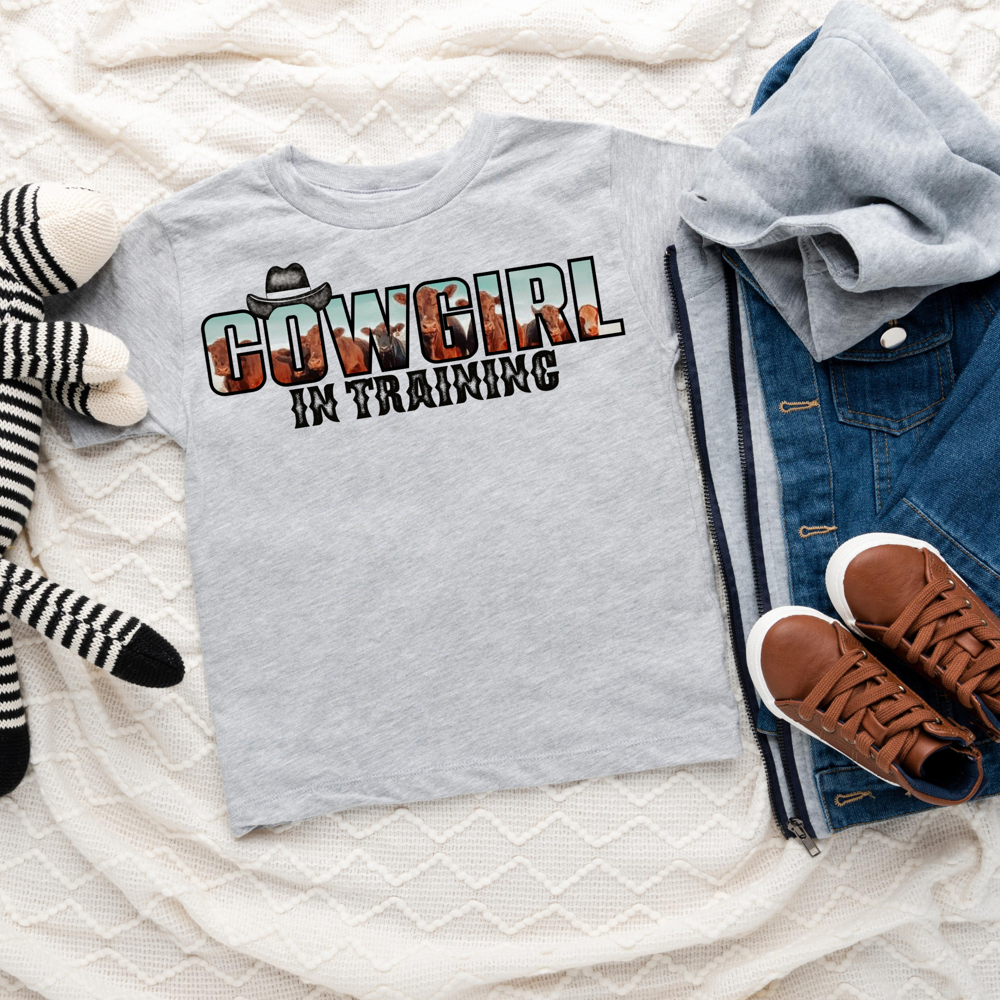 Cowgirl In Training | Kids Graphic Tee