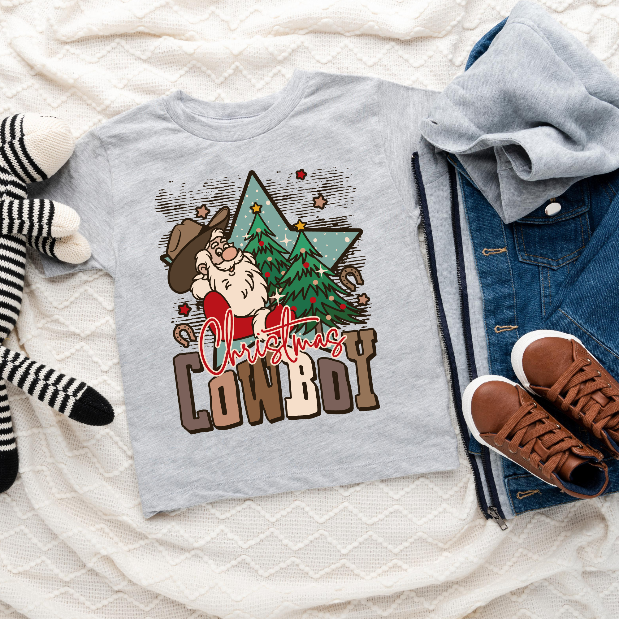 Christmas Cowboy | Kid's Graphic Tee