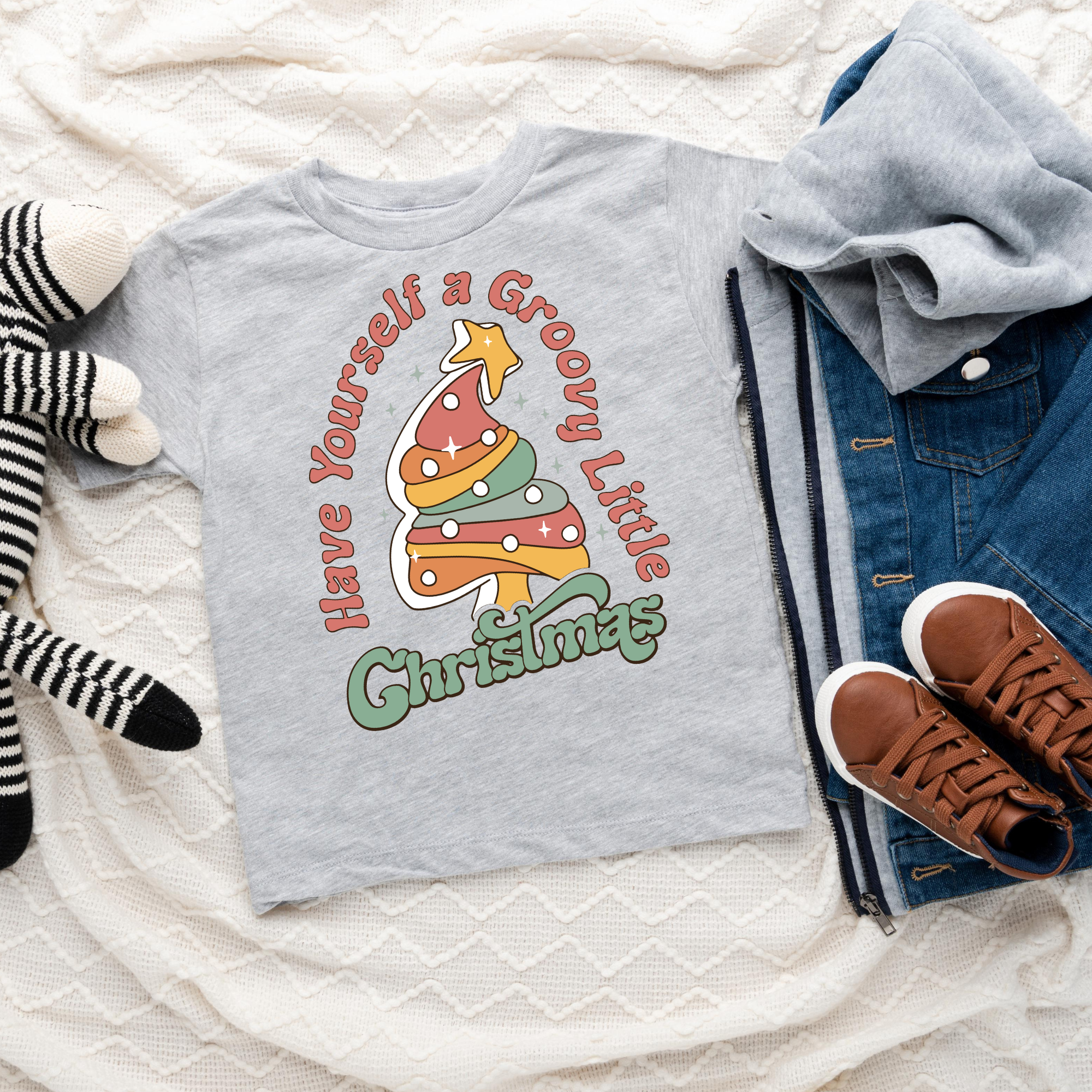 Have Yourself a Groovy Little Christmas | Kid's Graphic Tee