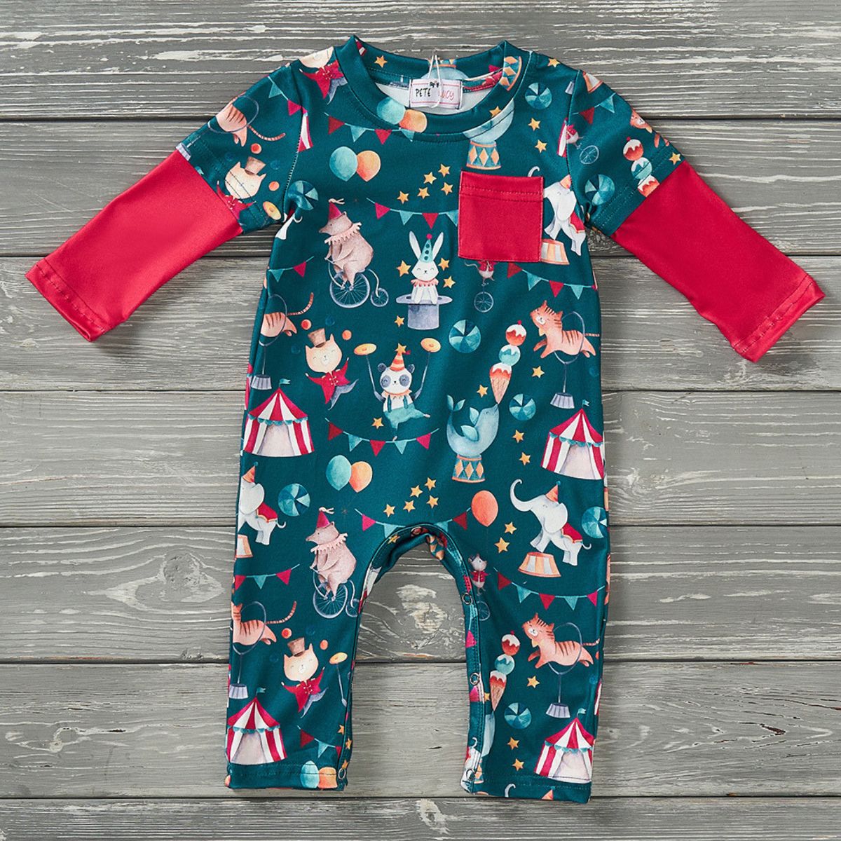 Greatest Show Baby Romper by Pete + Lucy