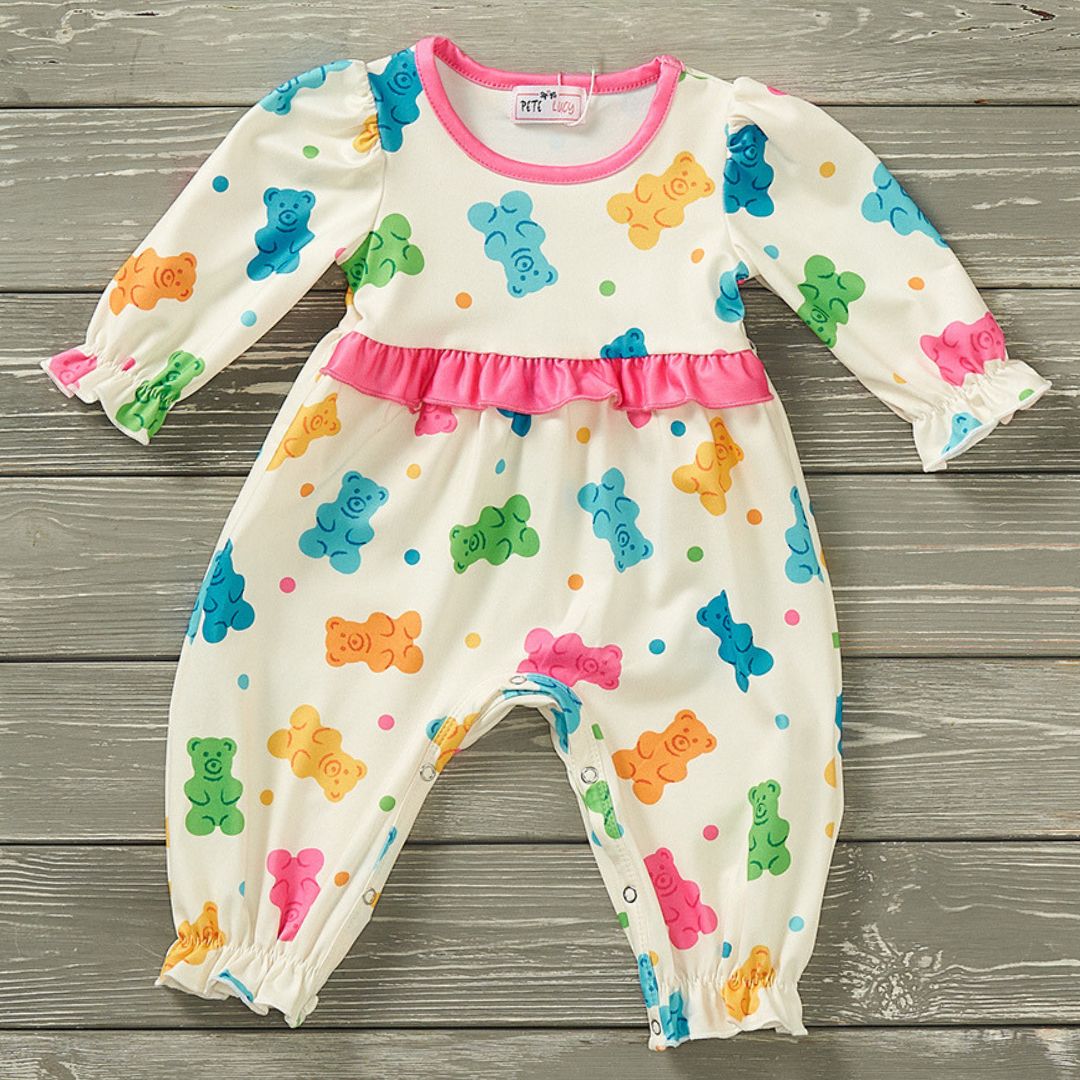 Baby girl romper on sale fourth of July Pete and Lucy