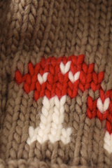 Mushroom Cable Knit Pom Beanie Hat for Baby & Kids