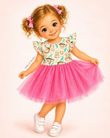Summer Sloths Tulle Dress | Pete + Lucy
