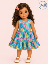 Preppy Pineapples Doll Dress for 18" Dolls | Pete + Lucy