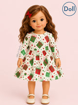 All Wrapped Up Doll Dress for 18' Dolls | Pete + Lucy