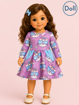 Purrfectly Cute Doll Dress for 18" Dolls | Pete + Lucy