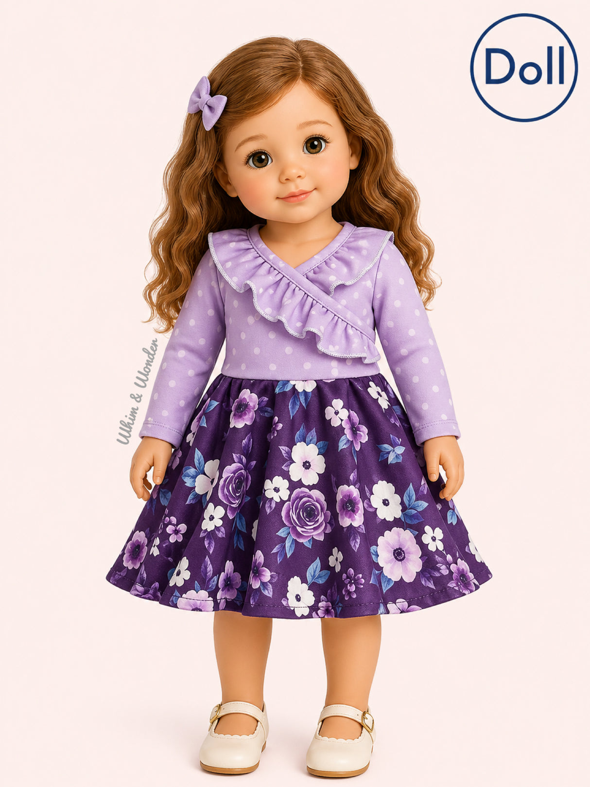 Amethyst Garden Doll Dress for 18" Dolls | Pete + Lucy