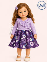 Amethyst Garden Doll Dress for 18" Dolls | Pete + Lucy