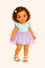 Seashorse Cove Baby Skirted Bubble | Pete + Lucy