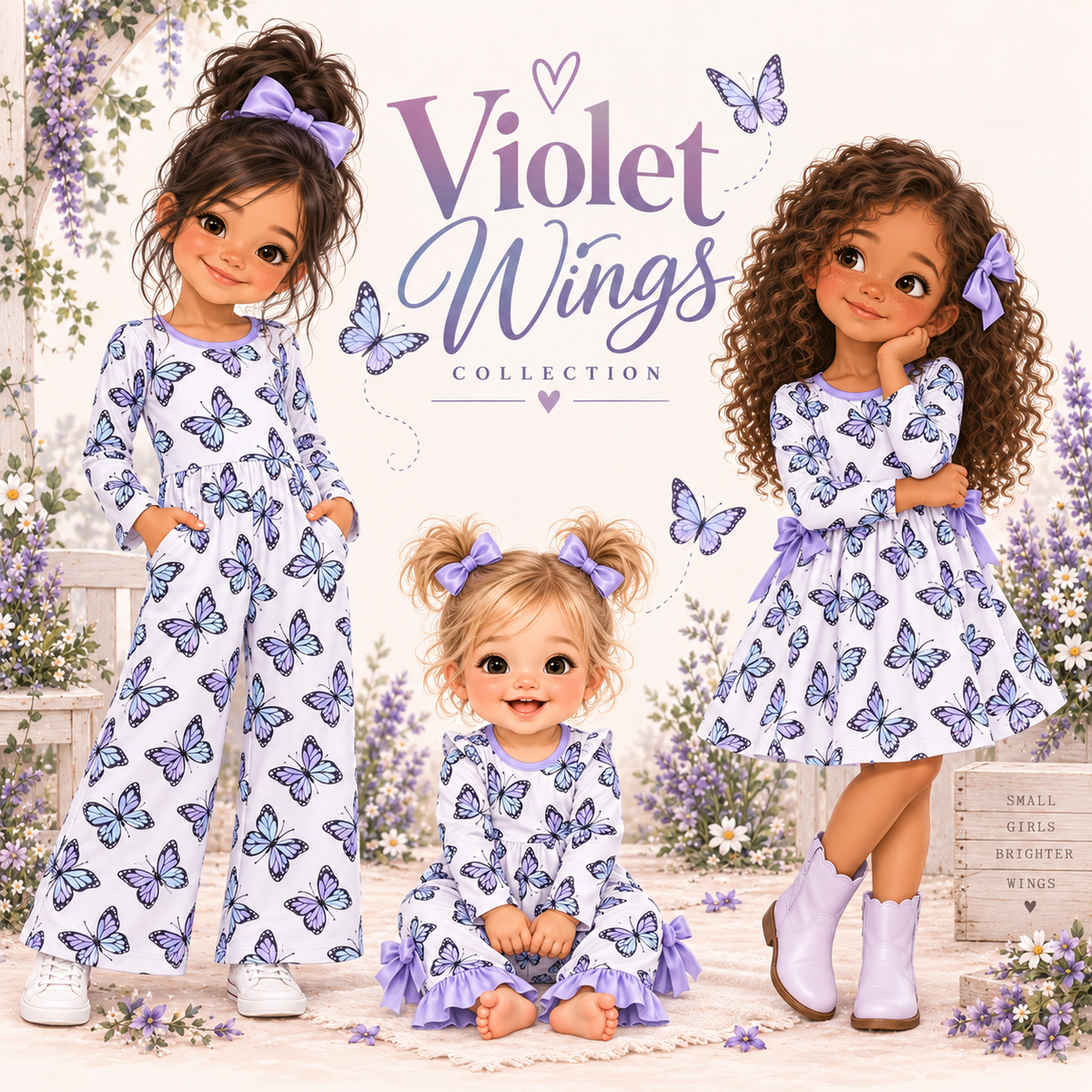 Violet Wings Baby Romper | Pete + Lucy