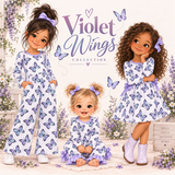 Violet Wings Baby Romper | Pete + Lucy