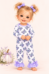Violet Wings Baby Romper | Pete + Lucy