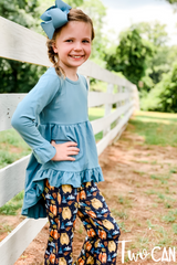 Woodland Foxes Hi-Lo Flare Pants Set by Twocan