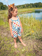 Checkers Shorts Jumpsuit by Twocan