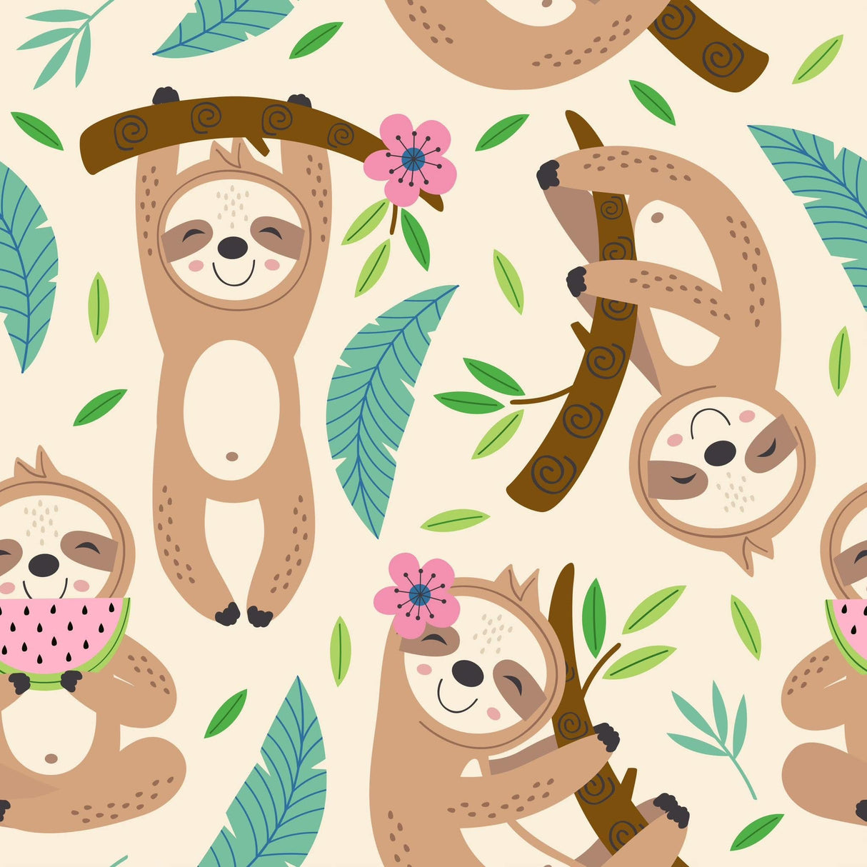 Summer Sloths Baby Skirted Bubble | Pete + Lucy