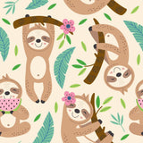 Summer Sloths Baby Skirted Bubble | Pete + Lucy