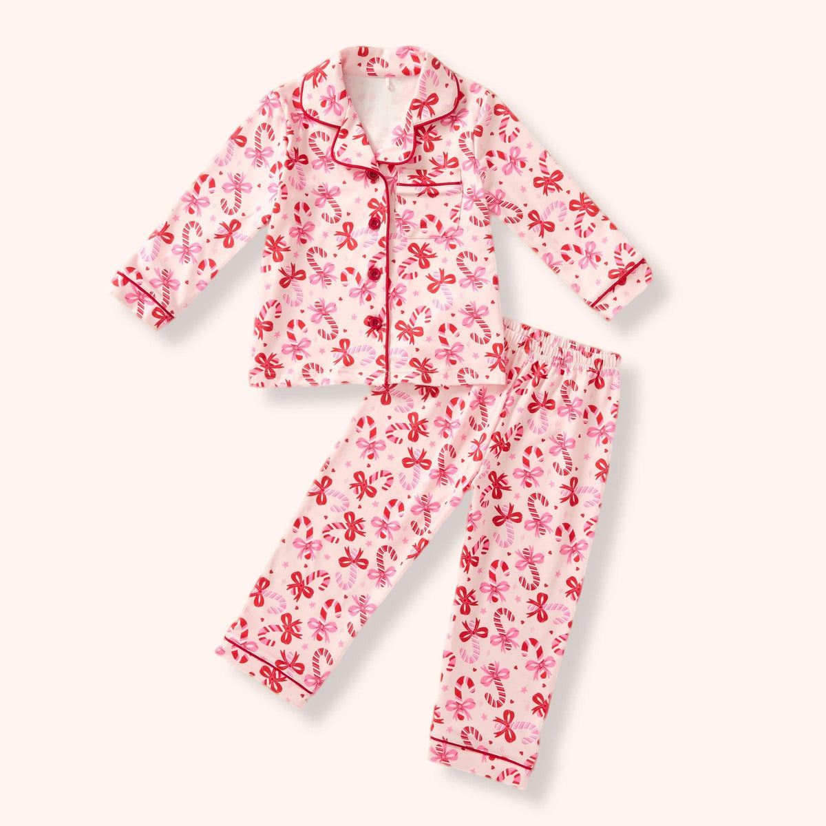 Candy Cane Cutie Girls Loungewear | Pete and Lucy