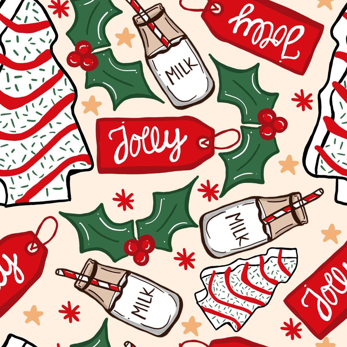 Christmas Tree Cakes Adult Loungewear | Pete and Lucy