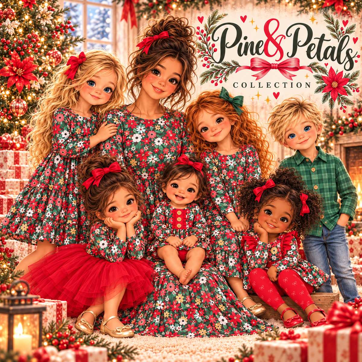 Pine & Petals Button Up Shirt | Pete and Lucy