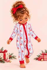 Jolly Old Saint Nick Bamboo Zippy Romper