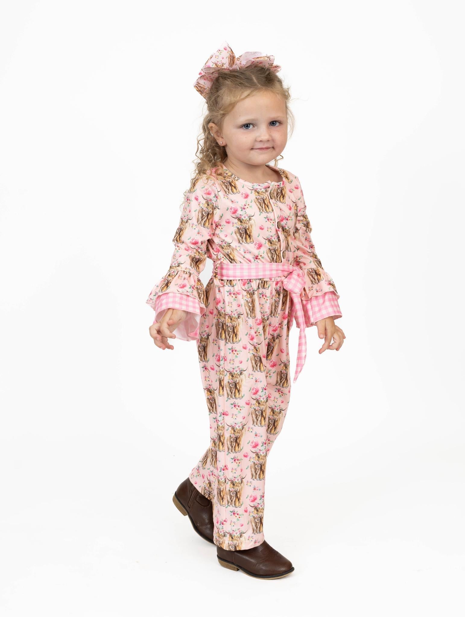 Cows & Roses Jumpsuit by Pete and Lucy