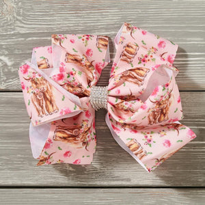 Cows & Roses Deluxe Bow by Pete and Lucy