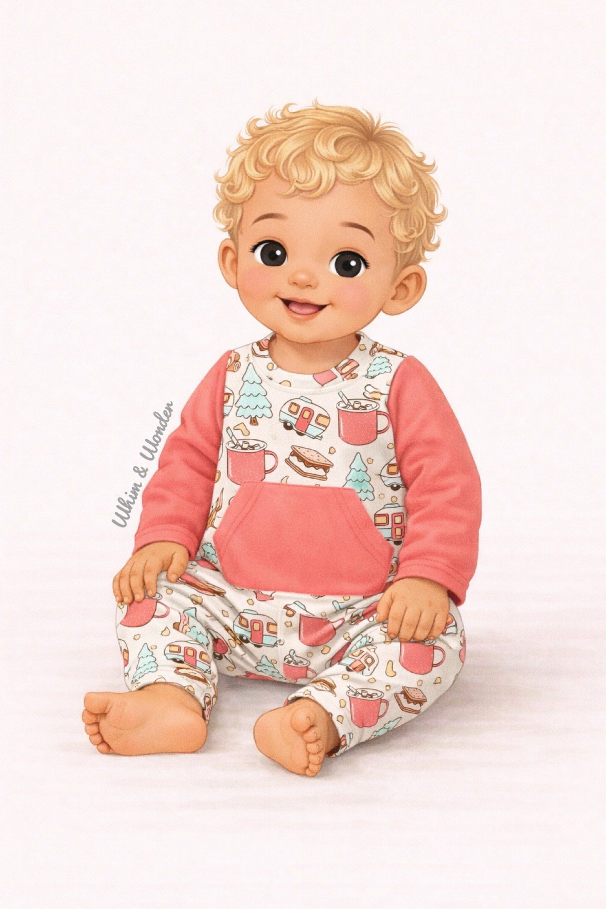 Camping Crew Baby Boy Romper | Pete + Lucy