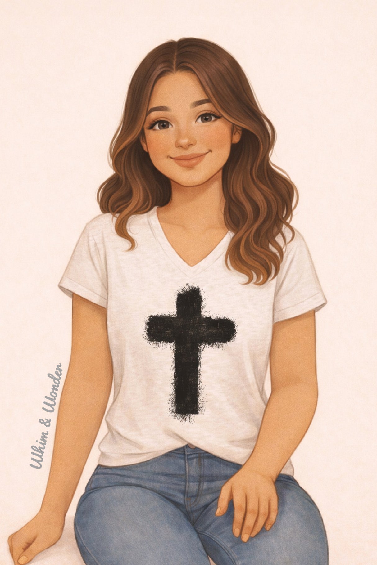 Distressed Cross | Graphic Tee