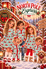 North Pole Express Baby Romper | Pete and Lucy